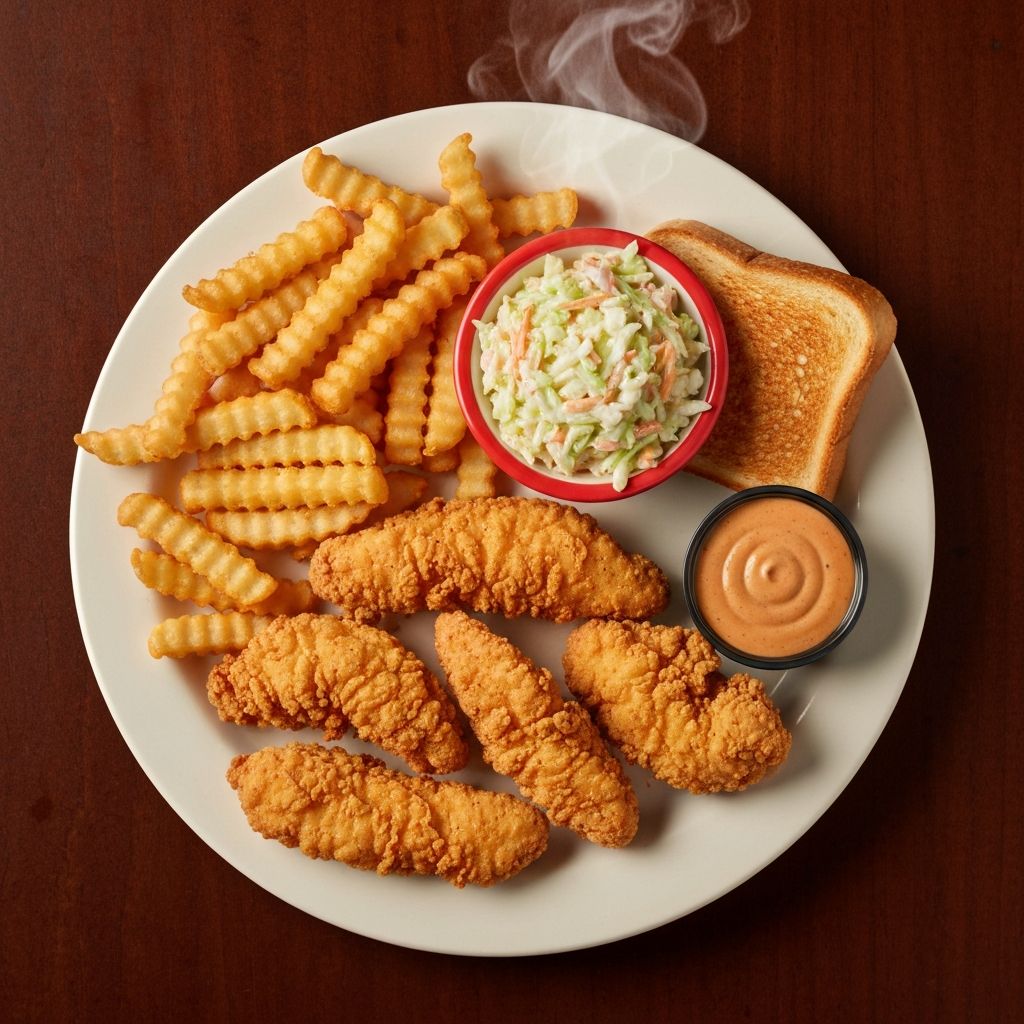 Delicious Raising Cane's chicken fingers